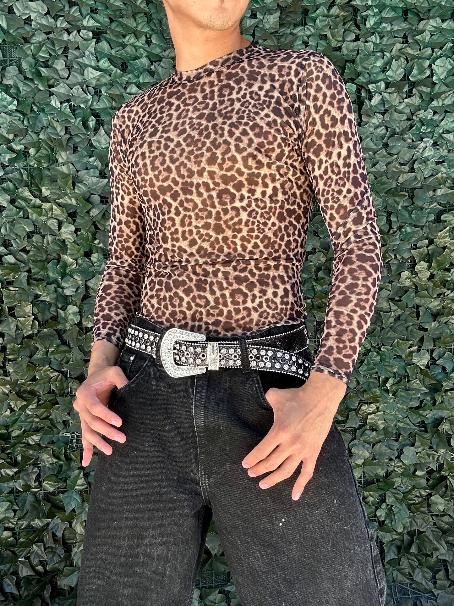 Leopard tight tee