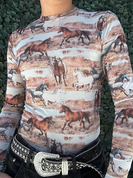 Horses tight tee