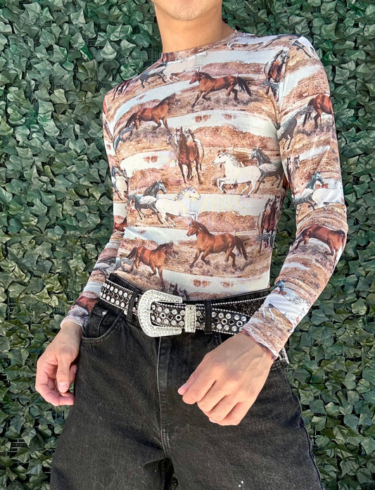 Horses tight tee