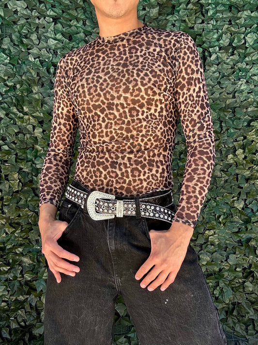 Leopard tight tee