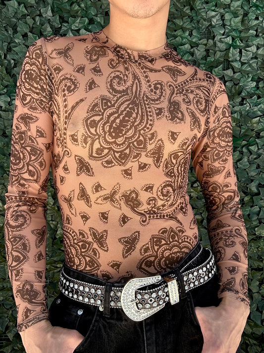Tatted tight tee