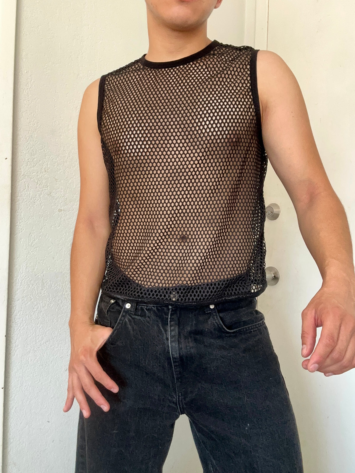 Fishnet Tank Top