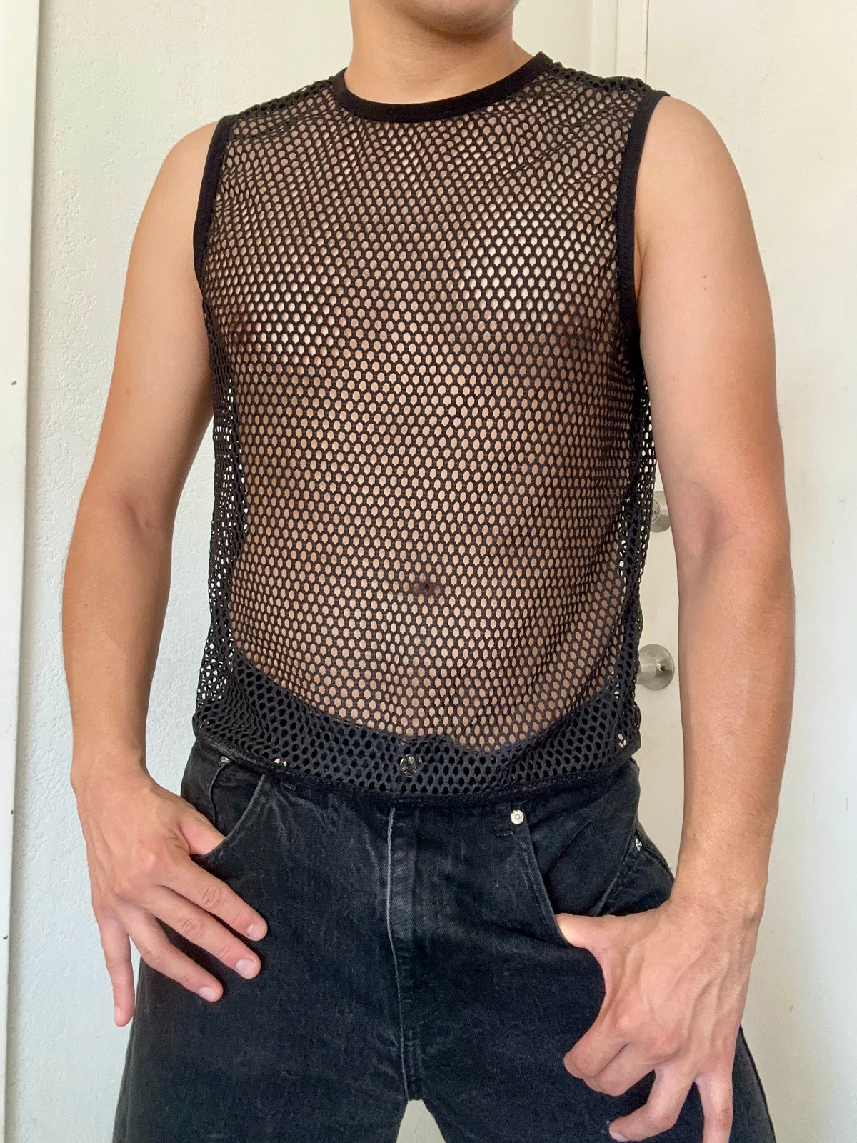 Fishnet Tank Top